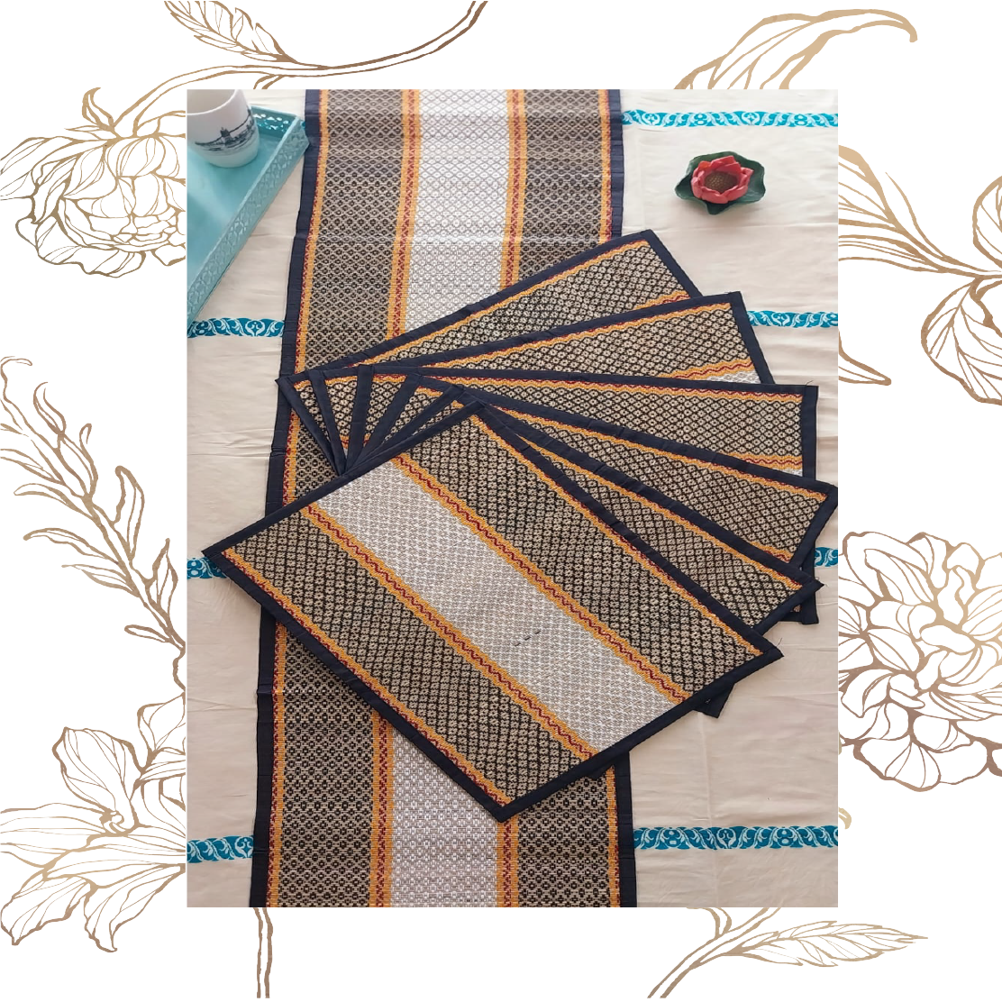 Multicolor Table Runner Set